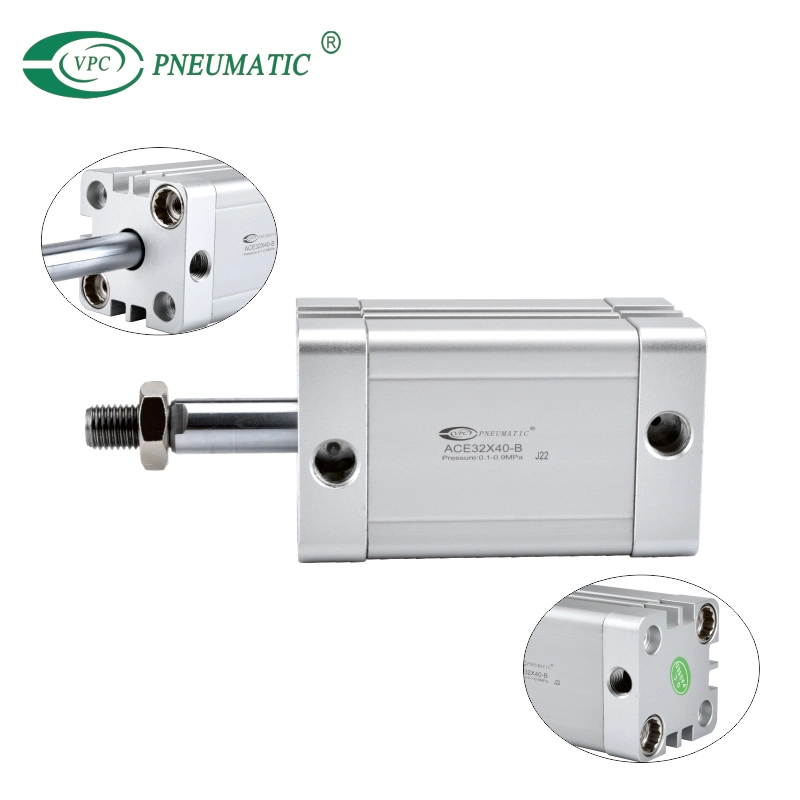 ISO 21287 Ace Series Compact Non-Rotating Pneumatic Air Cylinder