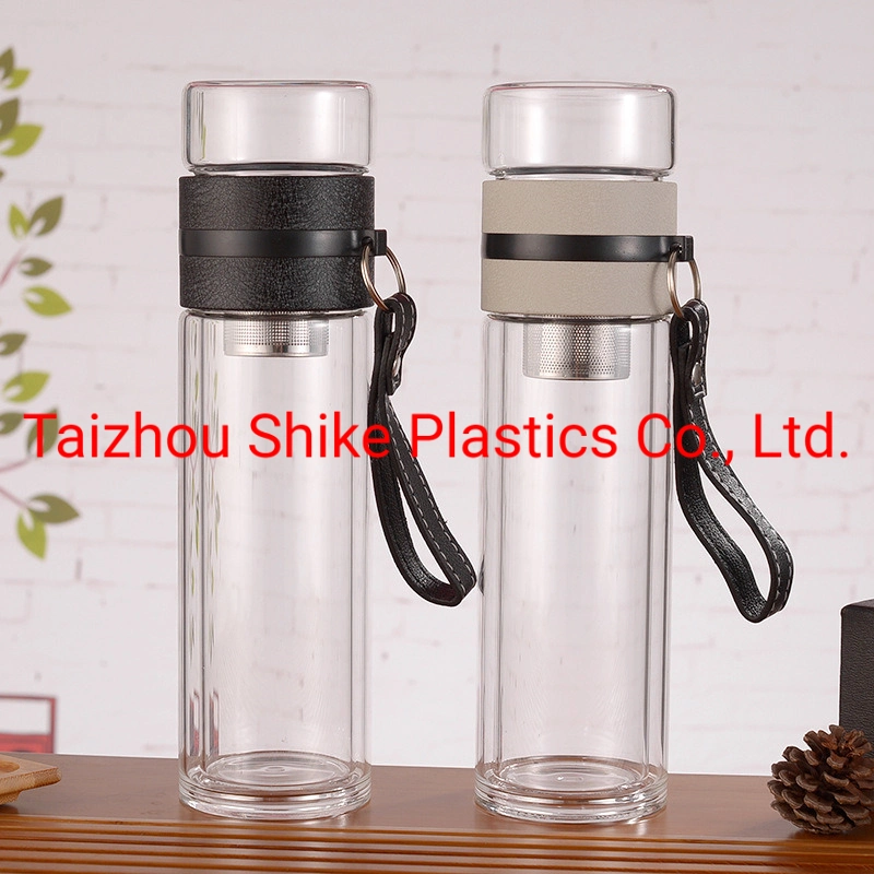 Double Wall Breakproof Tea Separation Tea Making Glass Bottle with Filter