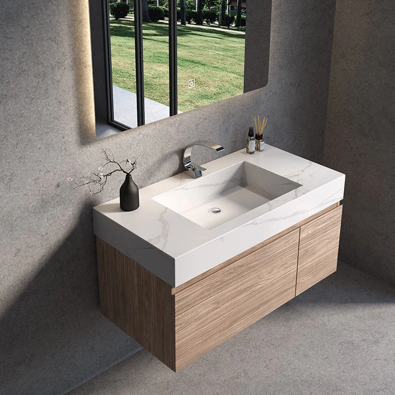 Wash Vanities Marble Bathroom Vanity Stone Cabinets with Mirror