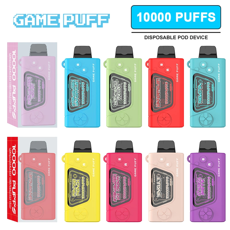 100% Original Airflow Game Puff Disposable E Cigarette 10K Puffs Mesh Coil Wholesale/Supplier Price