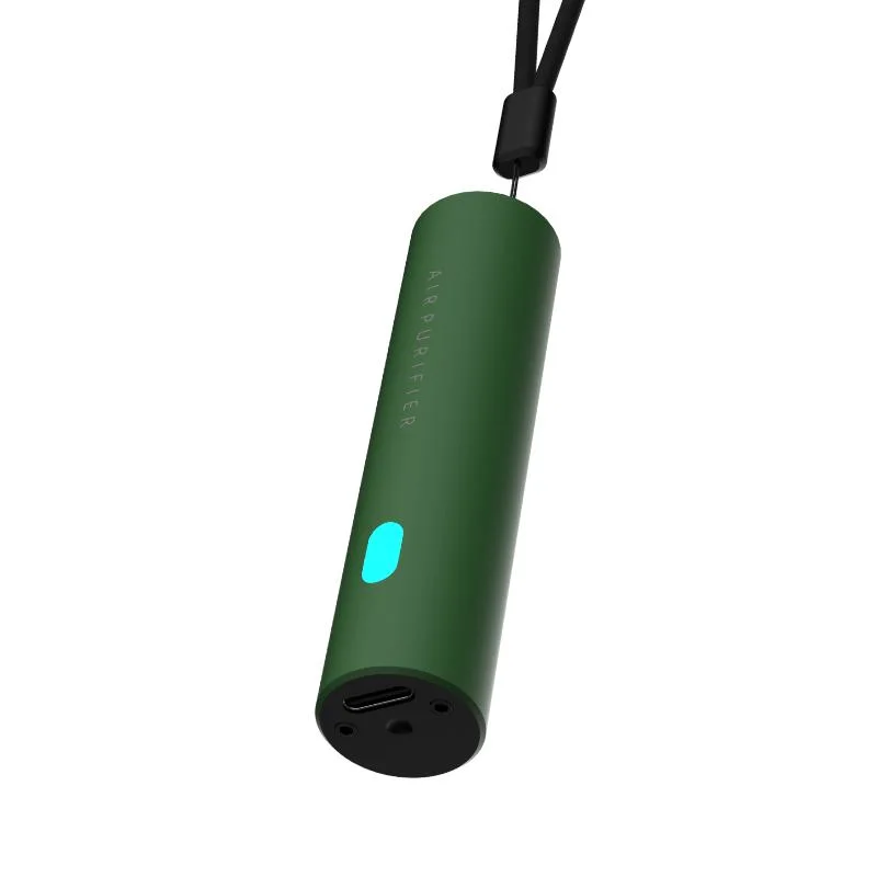 Generador Portátil portátil recargable de ion negativo Necklace purificador de aire Mini Eléctrico colgante