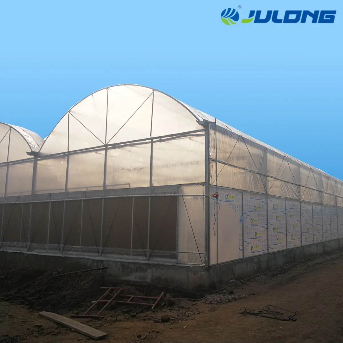 Agriculture Commercial Tunnel Arch Hydroponics Greenhouse for Agricultural Vegetables/Flowers/Fruits/Tomato/Cucumber/Eggplant