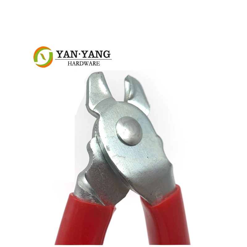 Furniture Hardware Metal Galvanization Red Handle Manual Hog Ring Pliers Tools