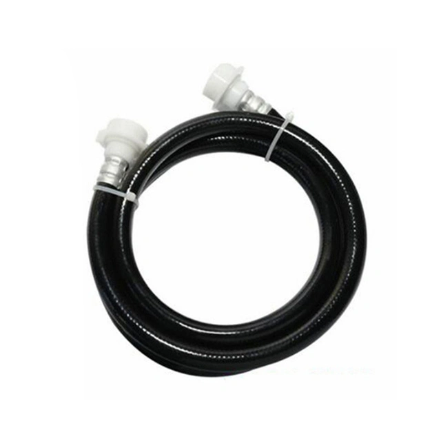 Black Stripes PVC Inlet Hose Washing Mahiner Auto Water Inlet Hose for Washing Machine