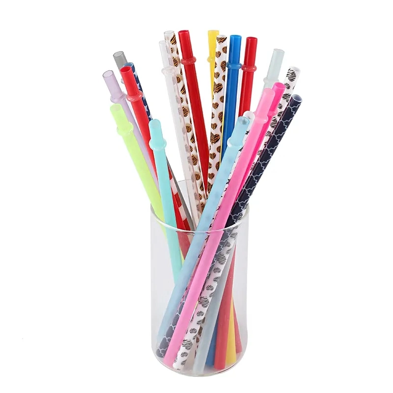 Manufacturer Custom Colorful Reusable Eco Friendly PP Hard Plastic Drinking Straws