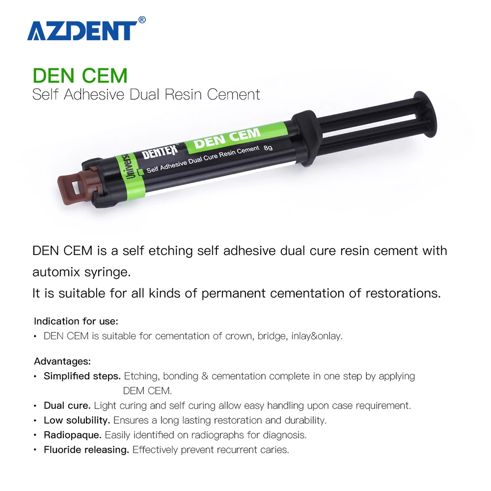 High quality/High cost performance  Dental Self Adhesive Dual Cure Resin Cement with Ce