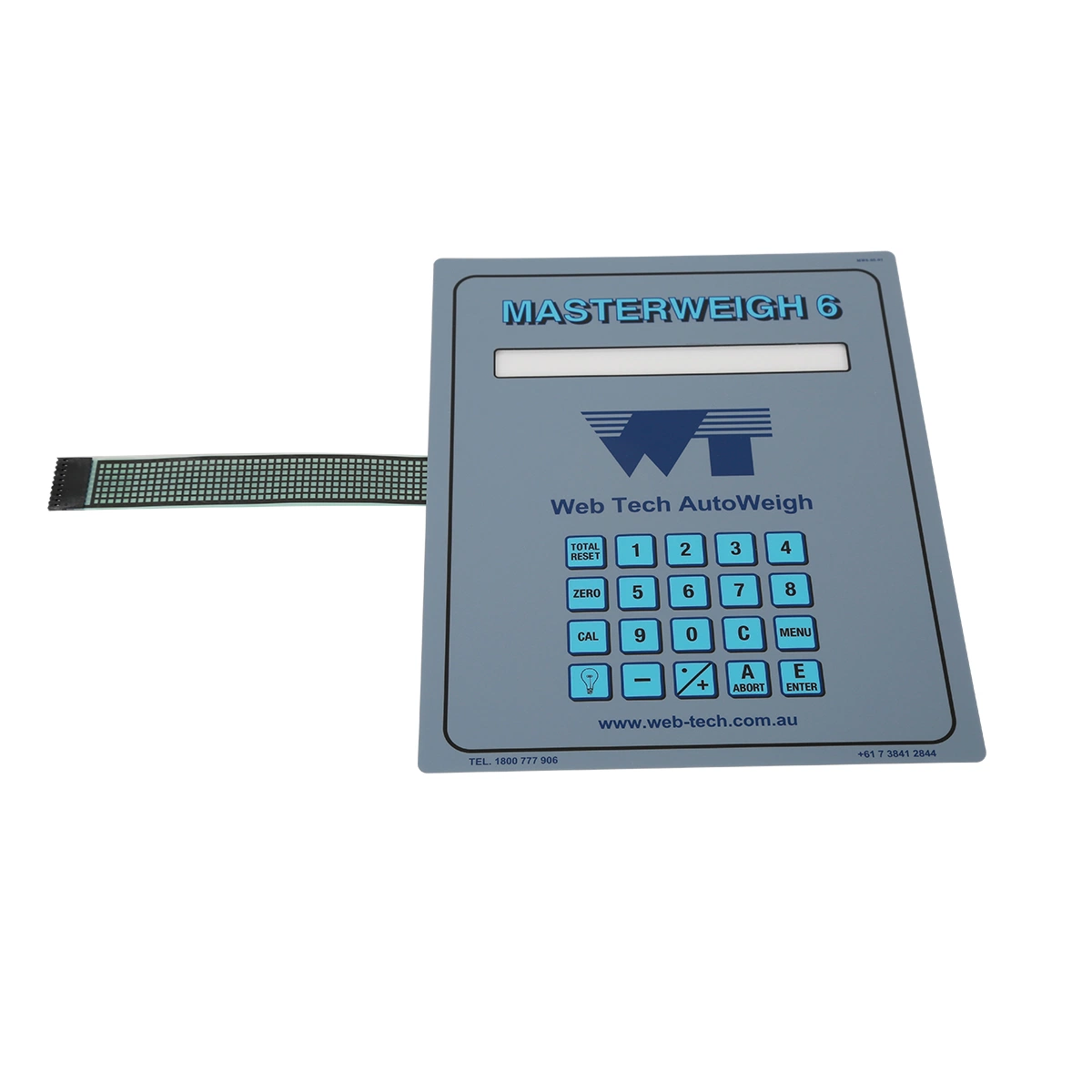 Waterproof 3m Adhesive Panel Control Keypad Electronic Windows Membrane Switch