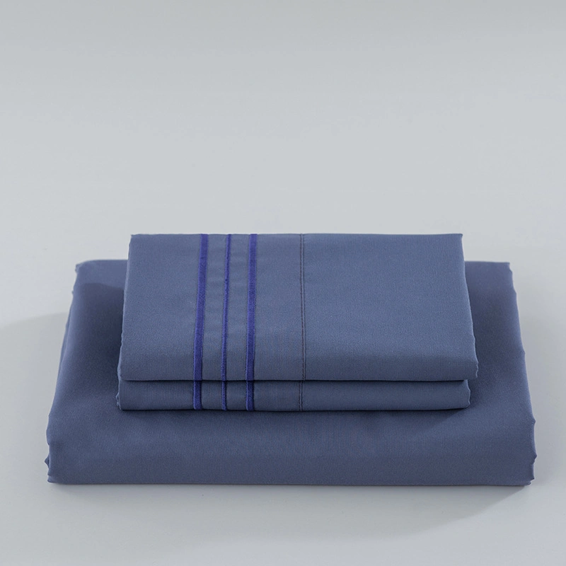 Las fábricas de OEM Rosa de poliéster negro gris satinado textil hogar ropa de cama consolador establece