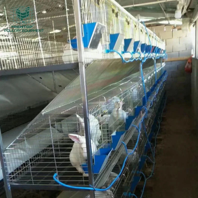 Cheap Durable Galvanized Welded Metal Wire Mesh Rabbit Breeding Cage For Kenya Farm