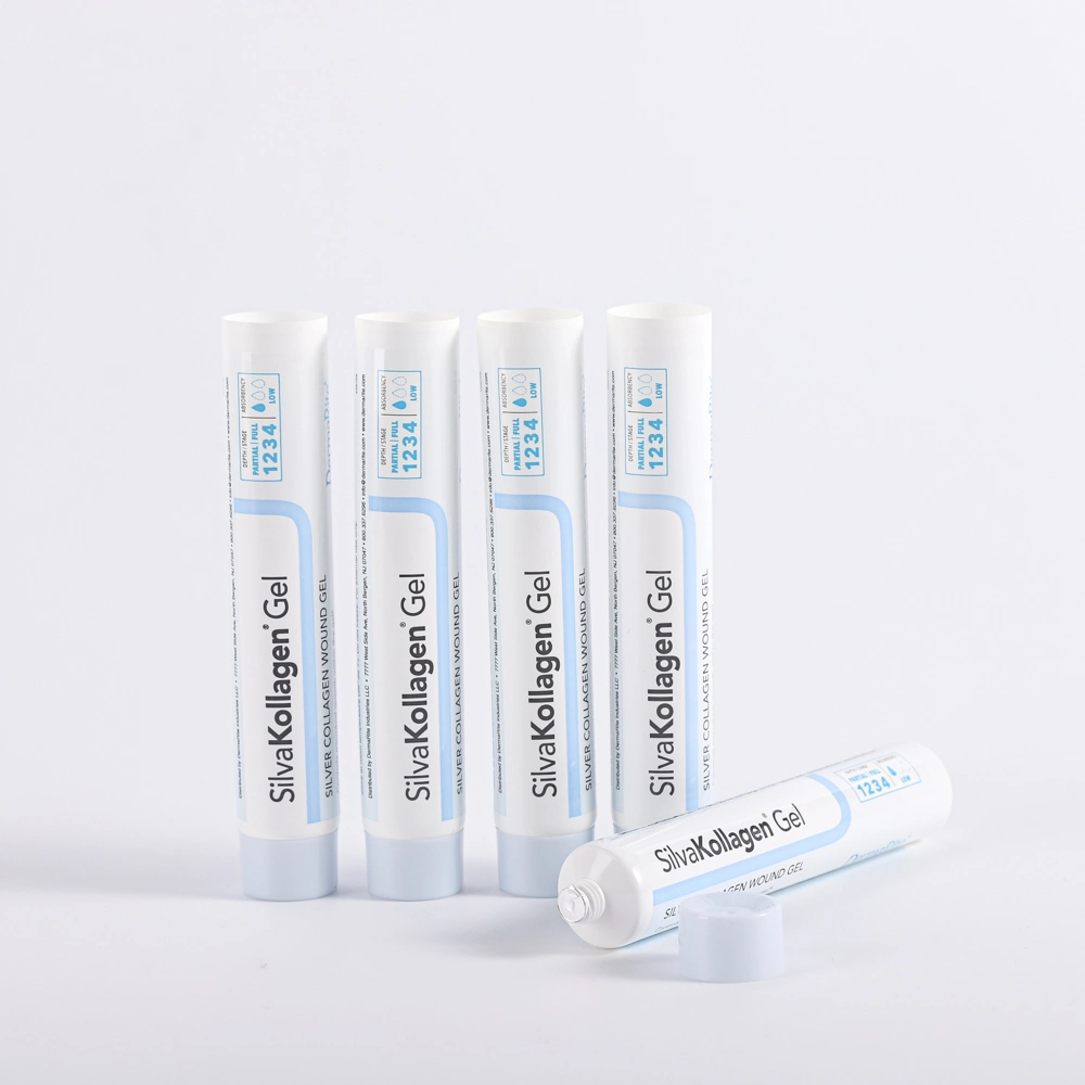 La impresión personalizada de tubo de Loción corporal Crema de manos 100ml Cosmetic PE embalaje de plástico suave crema de apretar el tubo de cosméticos con tapones de rosca