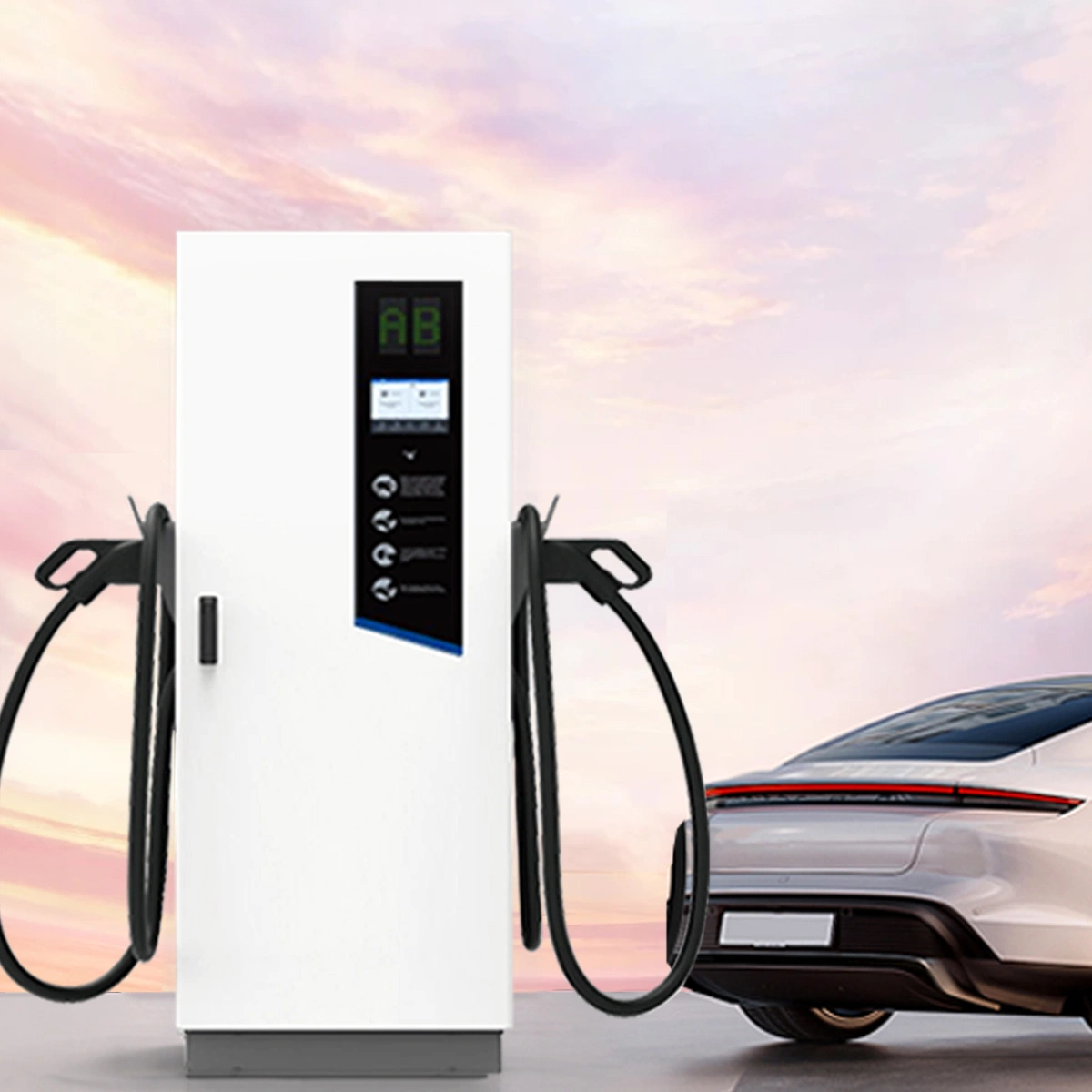 Ocpp 1.6j 60kw 80kw 120kw 160kw 180kw GBT CCS Combo Estação de carregador para automóvel DC EV comercial de ficha dupla com CE Certificação TUV