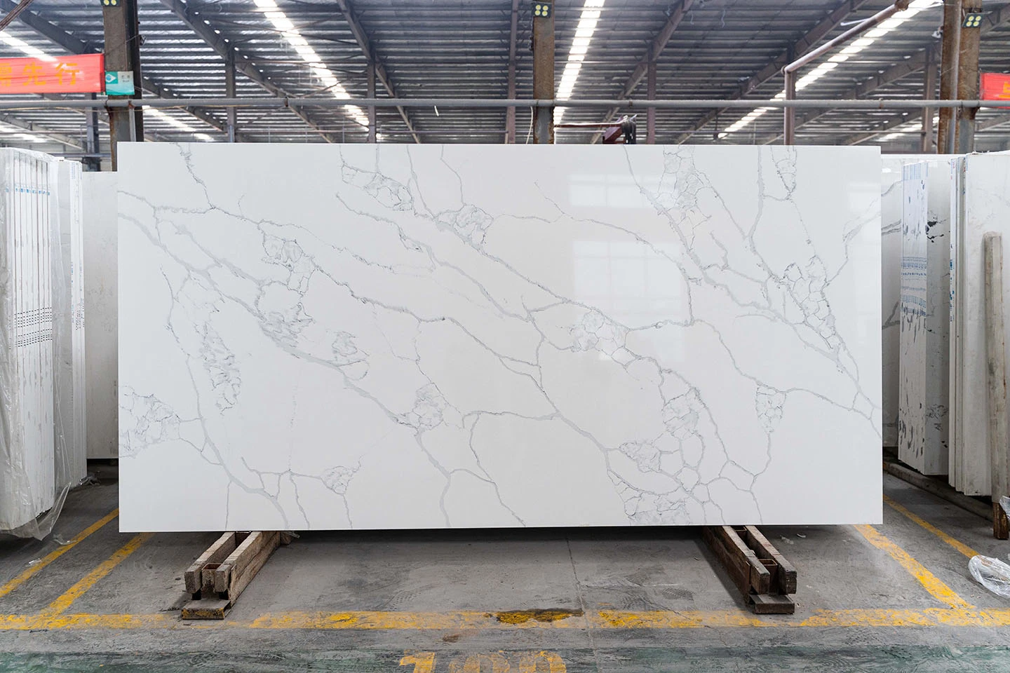 2cm Artificial Quartz Slabs for Kitchen/Bathroom Countertop Marble Patterns