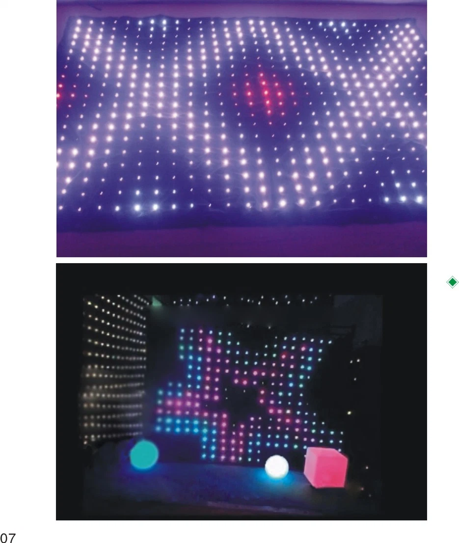 Disco Club Hintergrund flexible LED Vision Vorhang Display hohe Helligkeit LED-Tuch Bildschirm Soft LED-Video-Vorhang