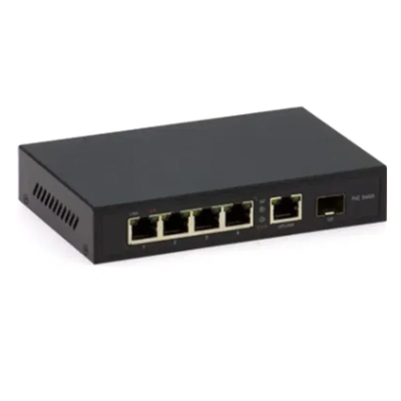 Poe Switch 5 Port Media Converter 10/100/1000m Gigabit Best Ethernet Poe Switch