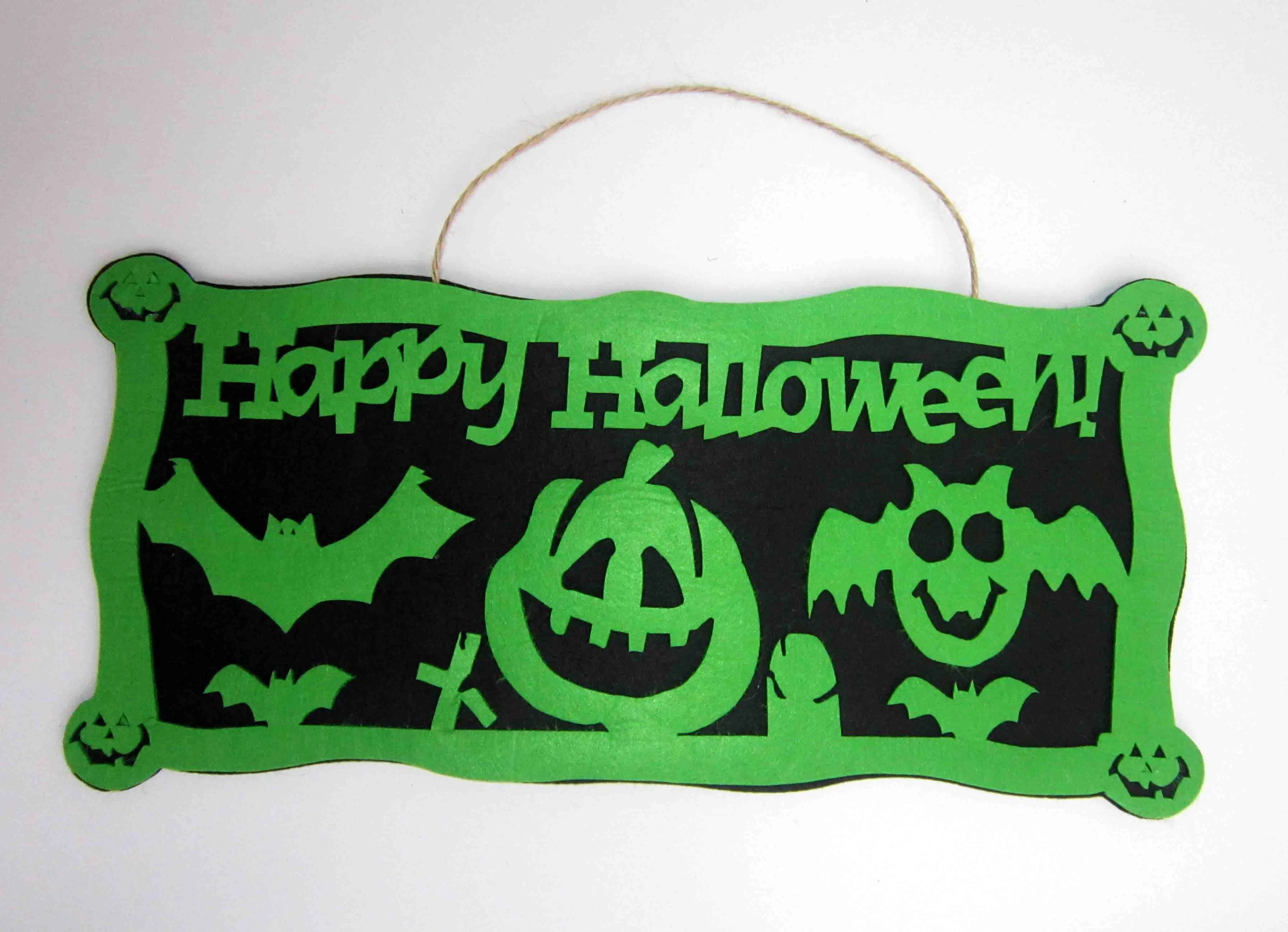 Happy Halloween Door Hanger Non-Woven Party Supplies