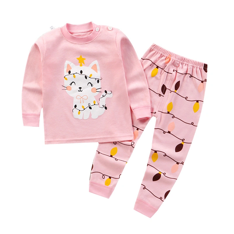 Amben 2021 New Arrival Baby Clothes Wholesale/Supplier Baby Clothes Sets 100% Cotton Casual Wor Winter Pajamas Kids Clothes