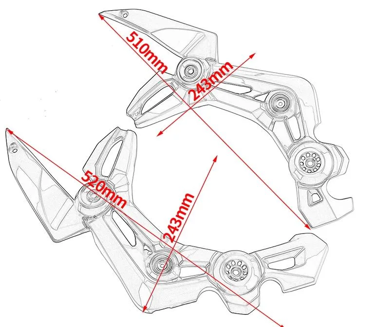 Hot Sales Custom Made Motorcycle Parts High quality/High cost performance  Motorcycle Plastic Side Cover