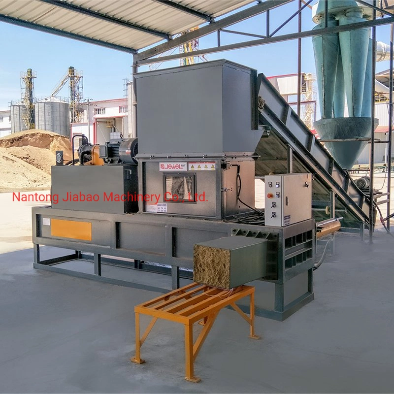 Jewel Brand Factory Supply CE Certified Horizontal Hydraulic Rice Husk Press Packing Machine