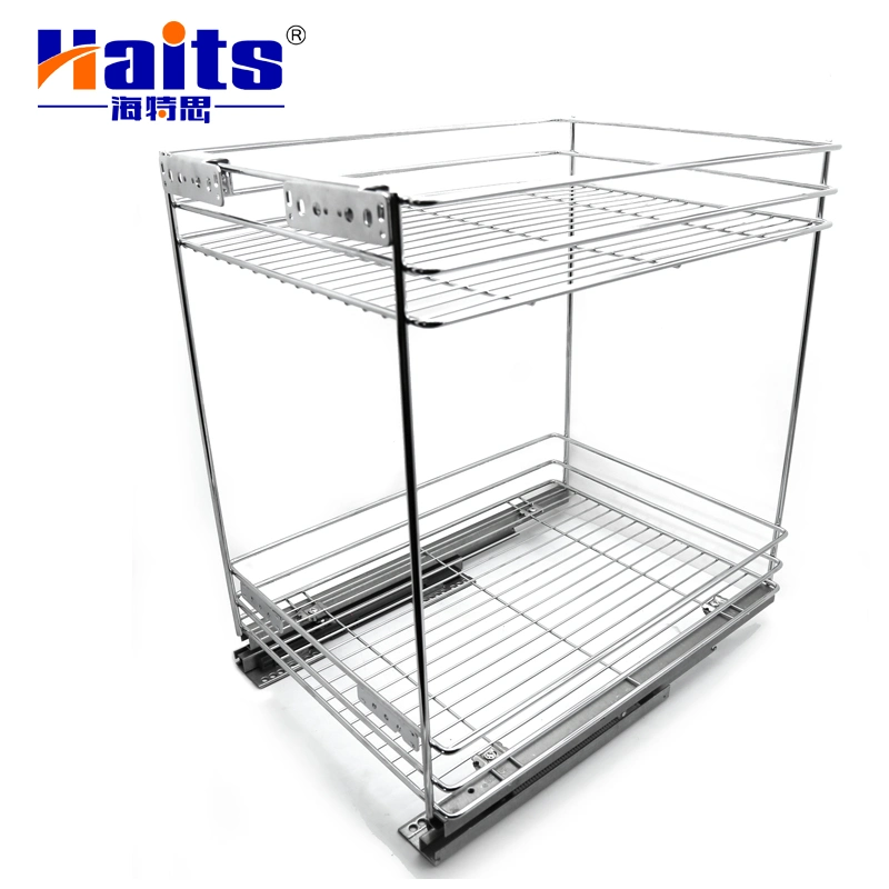 Wire Basket Furniture Hardware Organizer Kitchen Cabinet Pull out Bakset