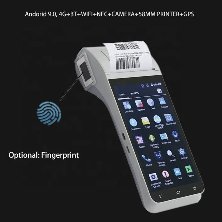 Wholesale/Supplier Wireless Handheld Portable Android POS Terminal Po Terminals with Thermal Printer