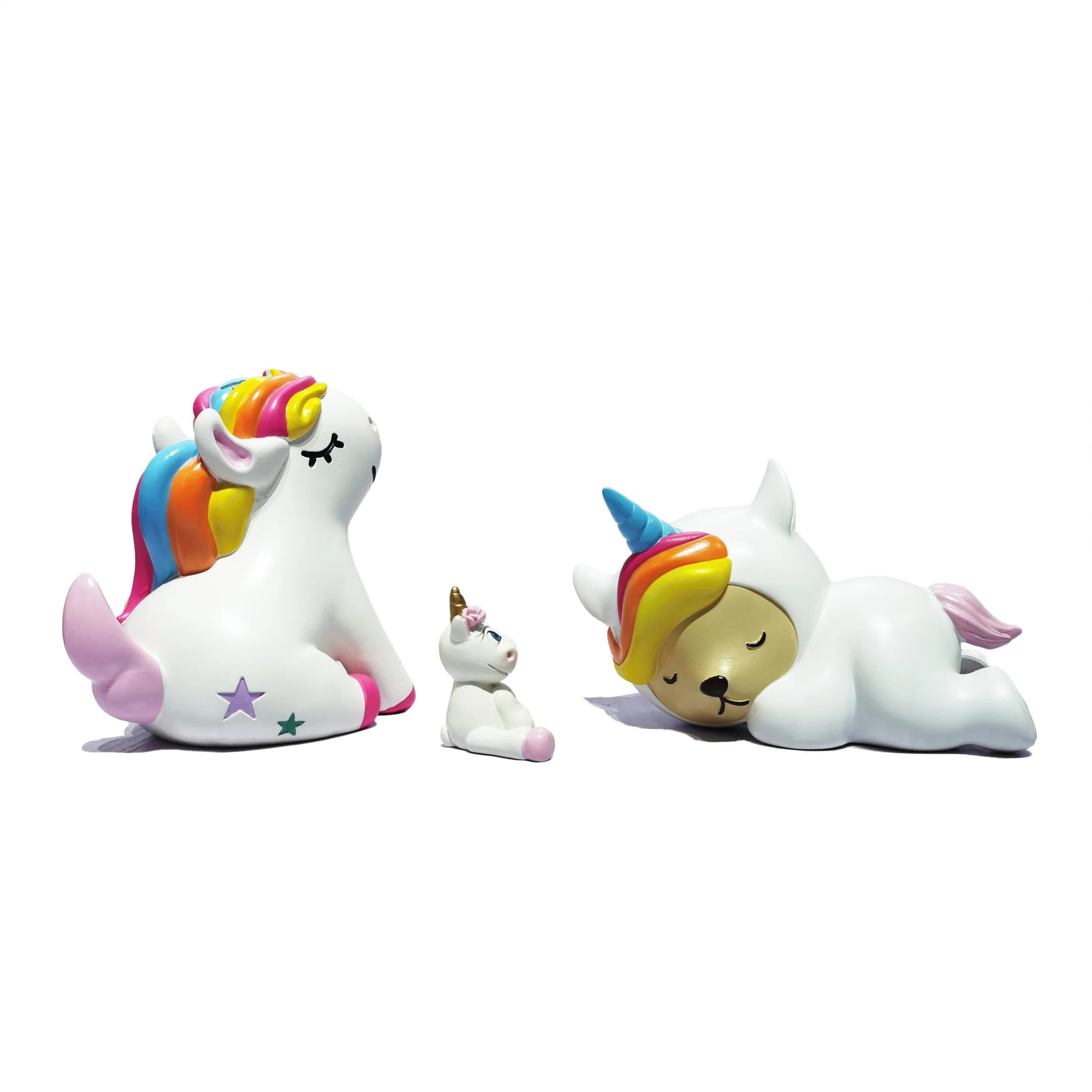 Resin Ornaments Factory Directly Customized Gifts Unicorn Money Box Piggy Bank