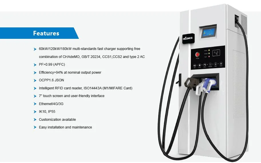 IEC 62196 la carga del vehículo eléctrico Staion cargador automático para uso exterior CE certificado EV cargador