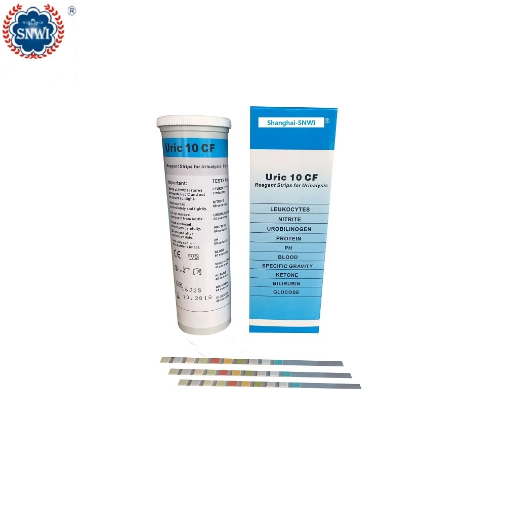 Wholesale/Supplier 10 Parameters Nitrite pH Protein Blood Ketone Glucose Urine Test Strips