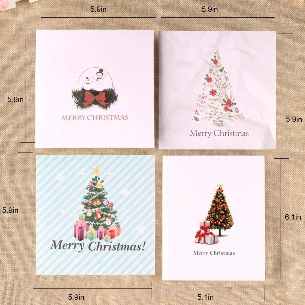 Custom Christmas Gift Greeting Cards for Wedding Birthday Christmas Festival