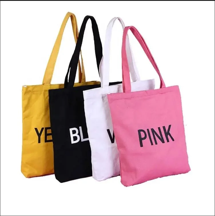 High Quality Custom Printed Logo Standard Size Shopping Eco 5oz 8oz 10oz 12oz Cotton Canvas Tote Bags