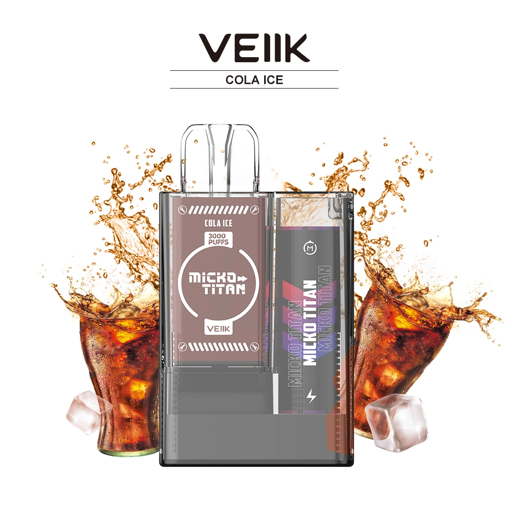 California Venta caliente personalizable sabores Regular Randm Tornado Vape Micko desechables Titan Kit con batería recargable de 3% de Vape Nic