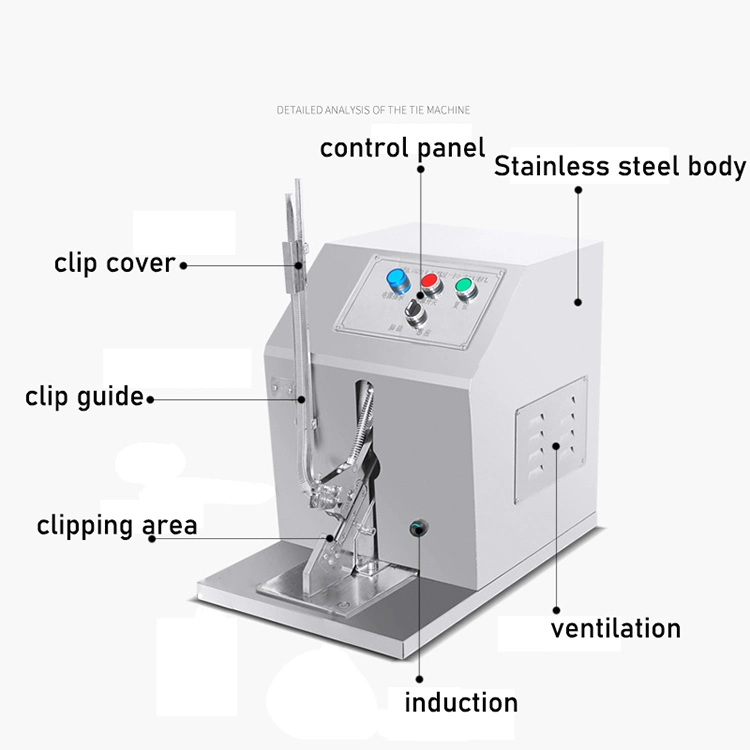 Manual de Clipper U Clips salchicha salchicha salchicha máquina atado lazo vinculante de la máquina para el procesamiento de carne