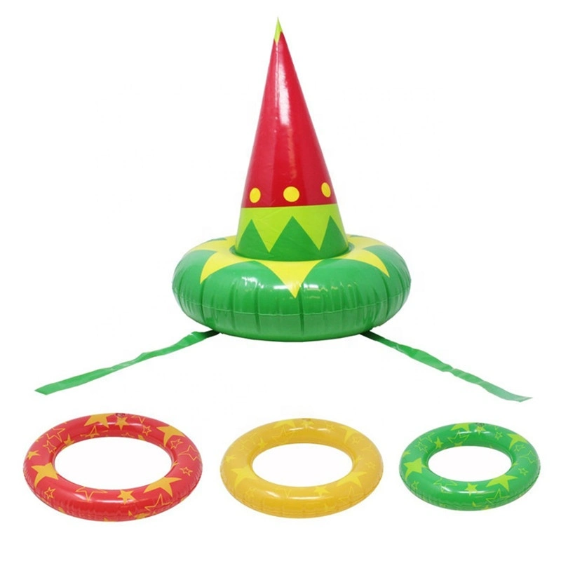 Inflatable Christmas Hat Ring Toss Game Toys for Party