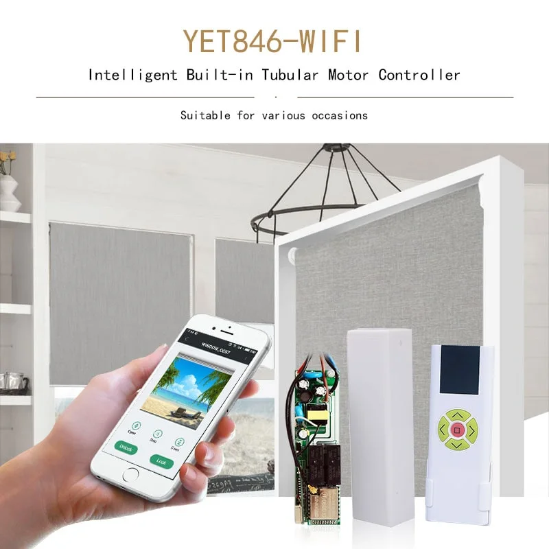 Wireless Remote Control by Mobile APP Roller Shutter Curtain Electric Door