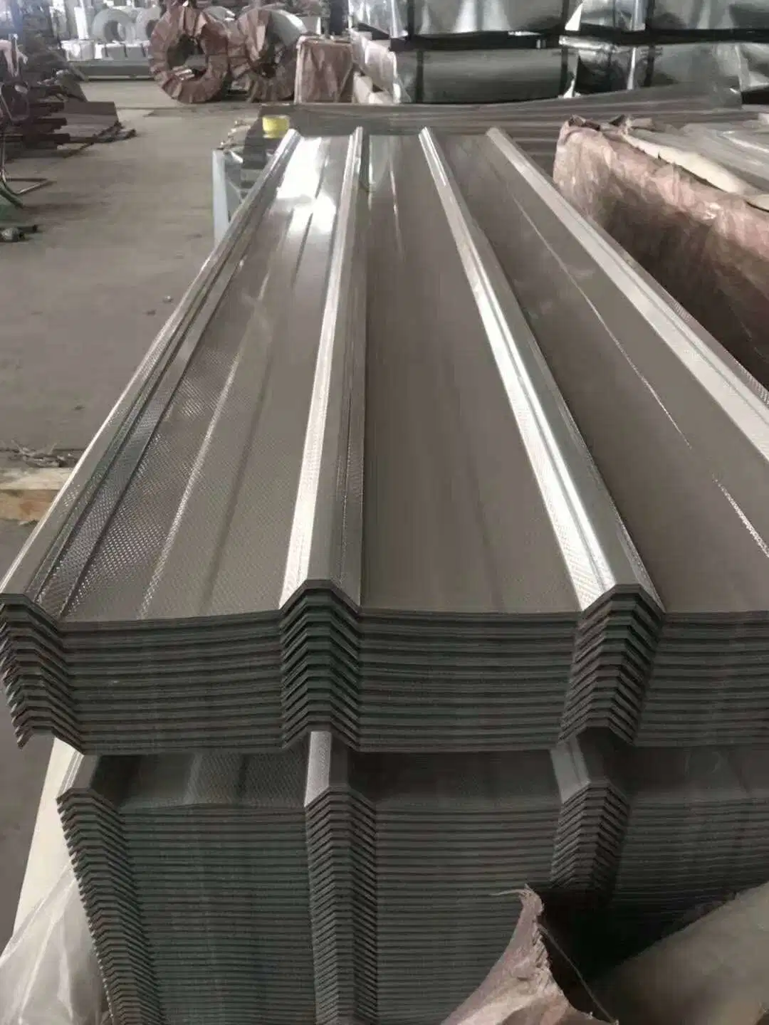 Metal Aluzinc Galvanized Corrugated Roofing Iron Sheets Trimdeck Colored Zinc Roof