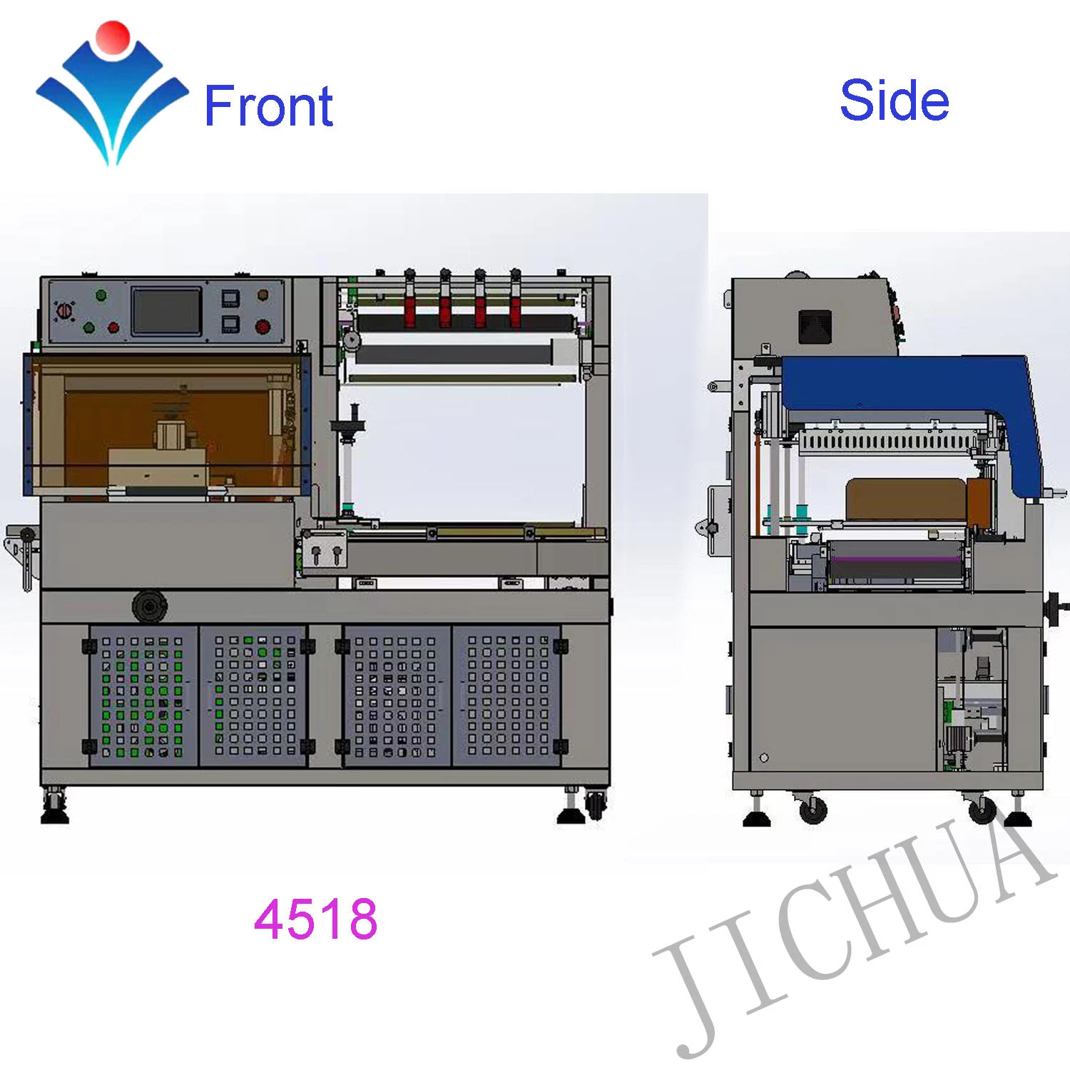 Good Price Automatic Heat Shrink Wrap Machine of POF PE Film, High Speed Thermal Shrink Packaging Machine with Heat Shrink Tunel