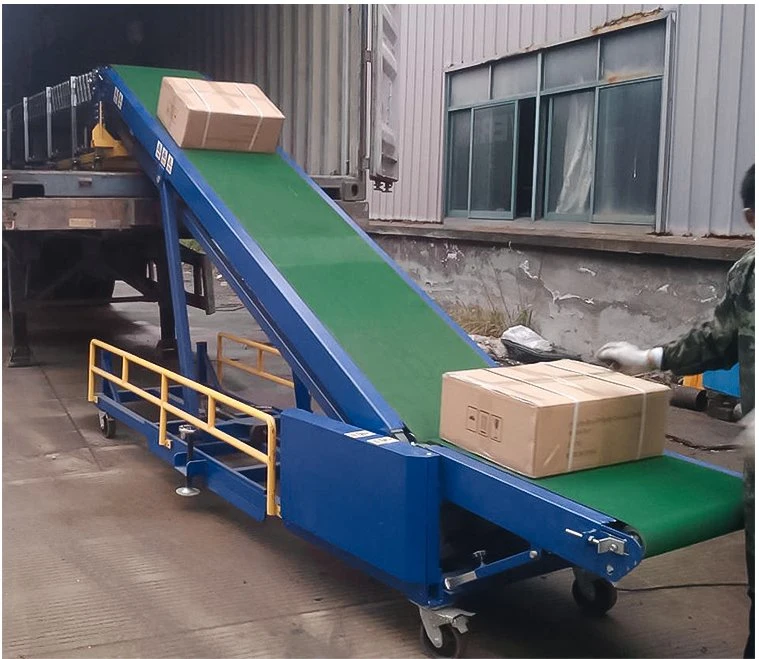 Powered Loading Unloading Belt Conveyor Flexible Roller Conveyor System