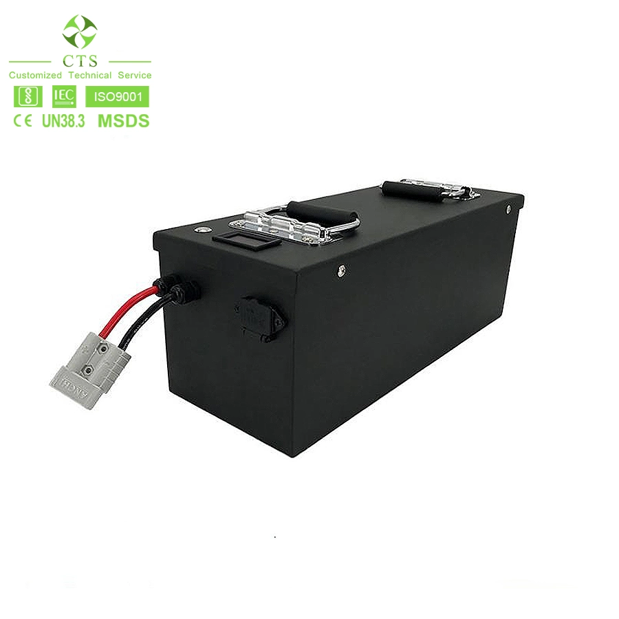 72V 100ah 150ah 200ah Lithium Low Speed Vehicles Golf Cart Agv Battery with Soc Display