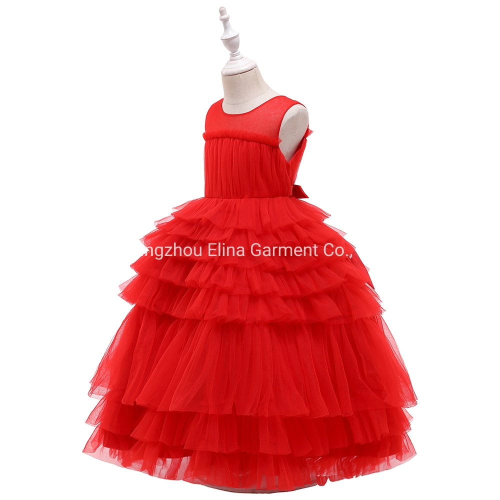 Baby Wear Puffy Girls Party Garment Ball Gown Princess Frock Lace Sweet Long Dress