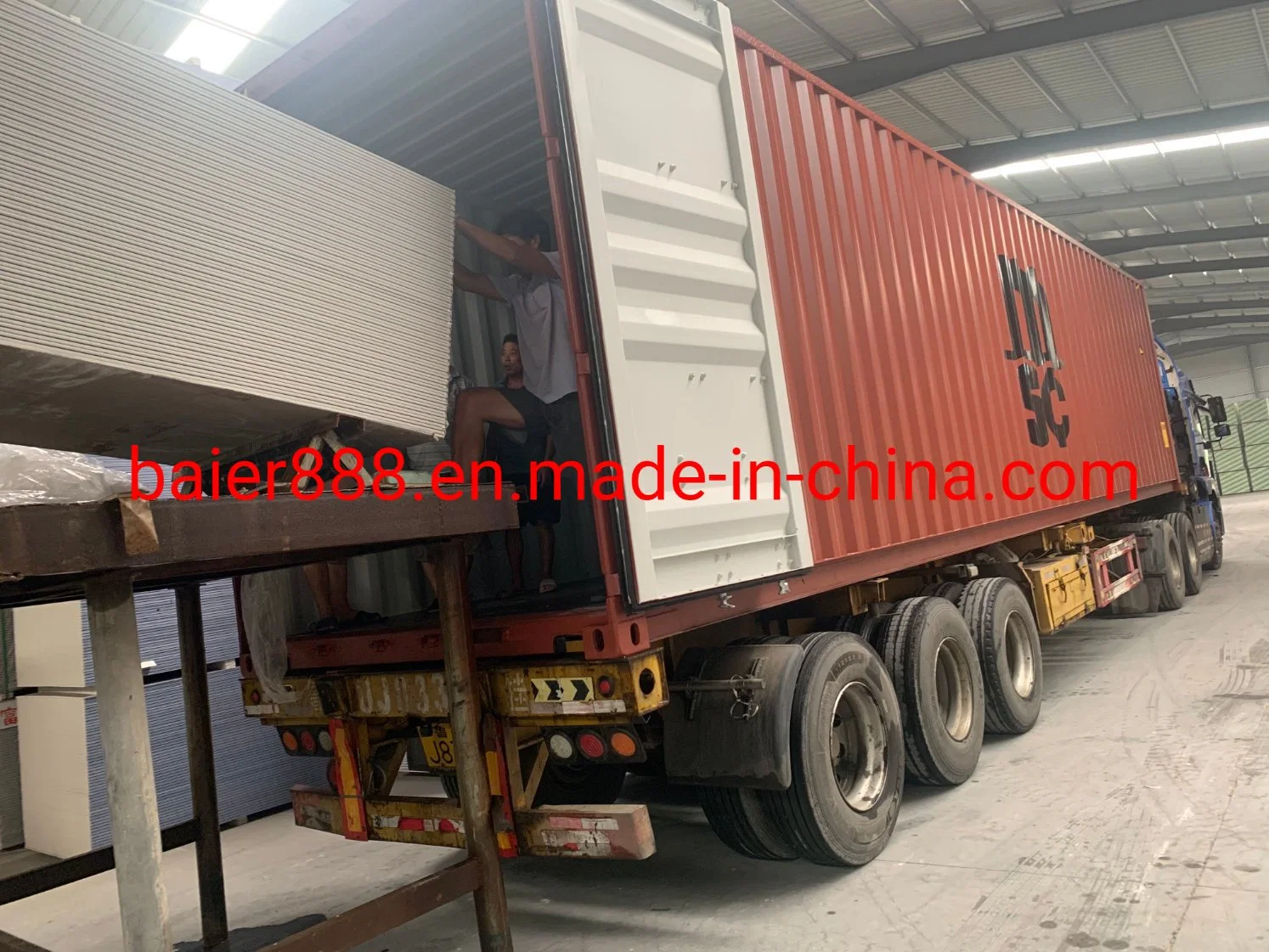 Gypsum Board Sell to South Africa for 1200*2400/3000/3200/3600*7mm