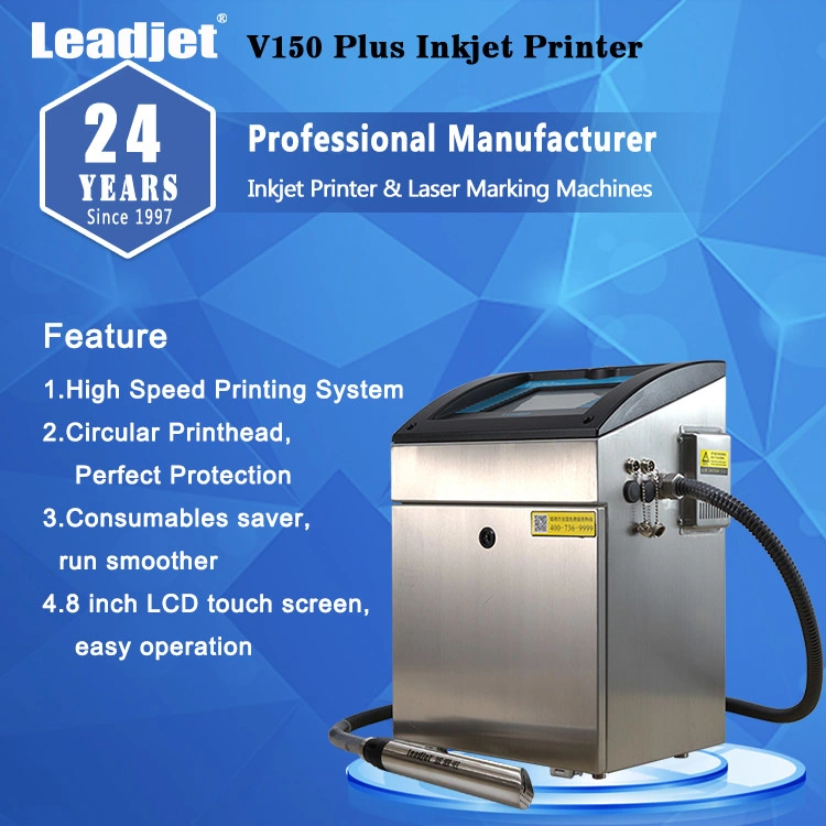 Automatic Batch Number Inkjet Coding Machine Manufacturer Expiry Date Coder Printer for Carton Plastic Bag PE PP Bag