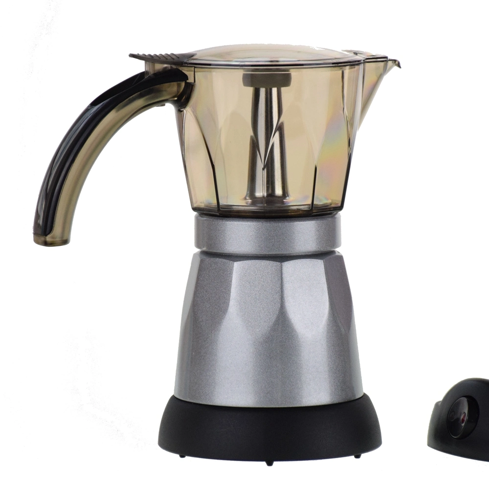 D Ecocoffee 6 Cups Electric Moka Pot Coffee Maker