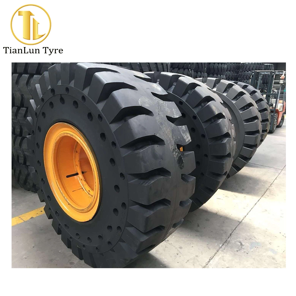 E3/L3/L5 29.5-25 26.5-25 23.5-25 Industrial Llanta Wheel Loader Solid OTR Tire for Heavy Duty off Road Mining Dump Truck