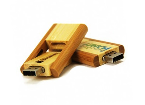 Creative Memory Swivel Twister Wood USB Flash Drive OEM / ODM Support