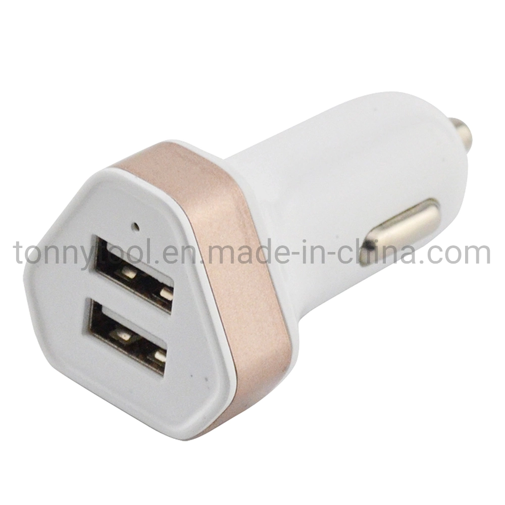 Car Charging Accessories Dual USB Car Charger Adapter 2 USB Port 3.1A Smart Car Charger