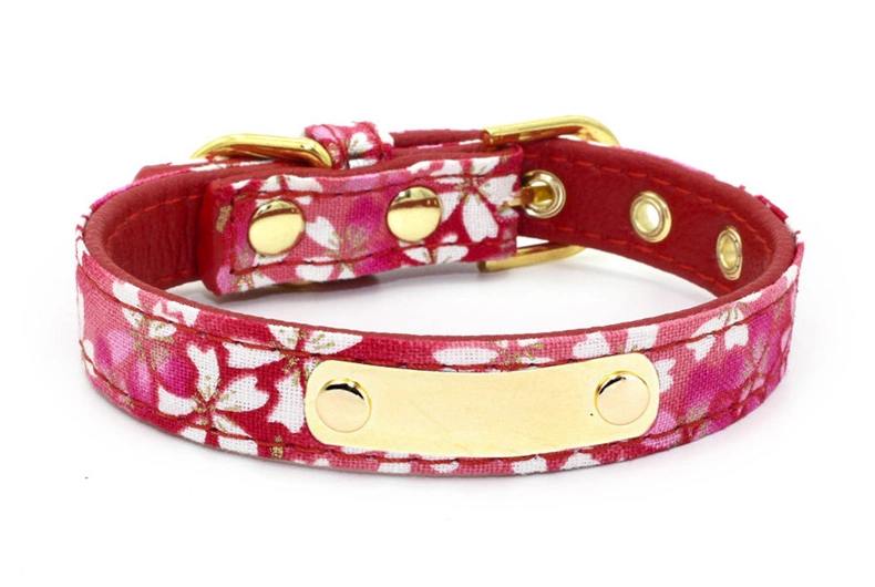 Classics Adjustable Pet Dog Collar, with Laser Inscription