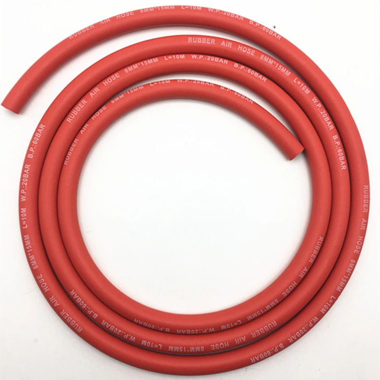 Chinese Manufacturer Flexible Red Compressed Air Rubber Hose