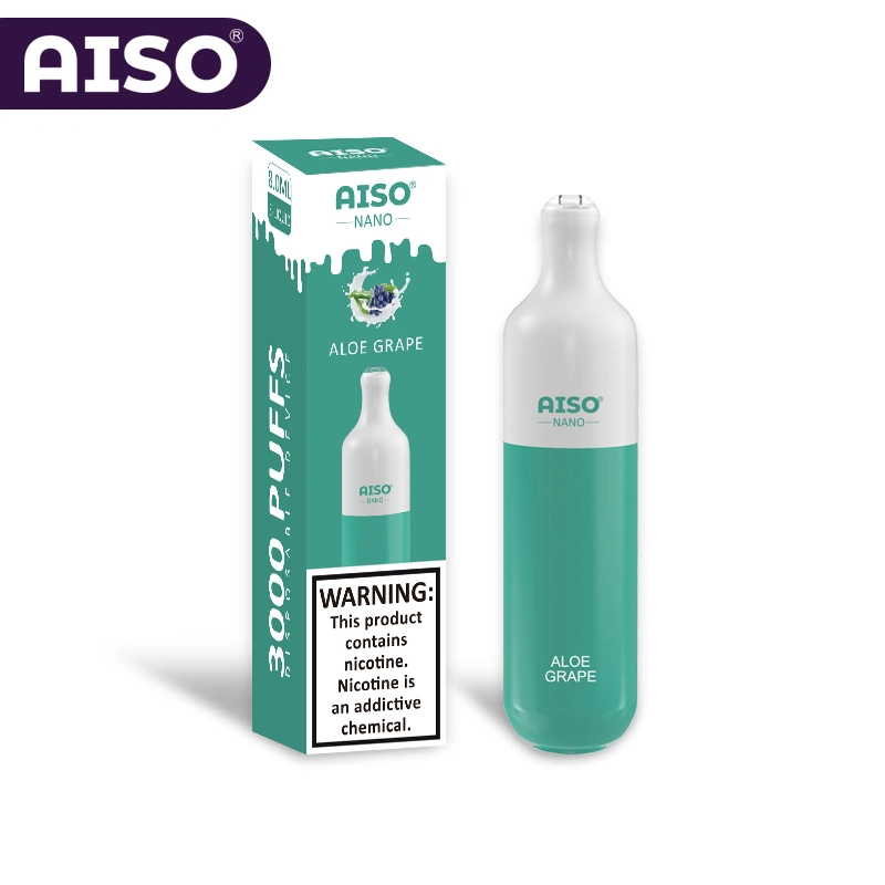 2022 Hot Selling Factory Aiso Nano 3000 Disposable/Chargeable E Cig Vape Kit for Wholesale/Supplier