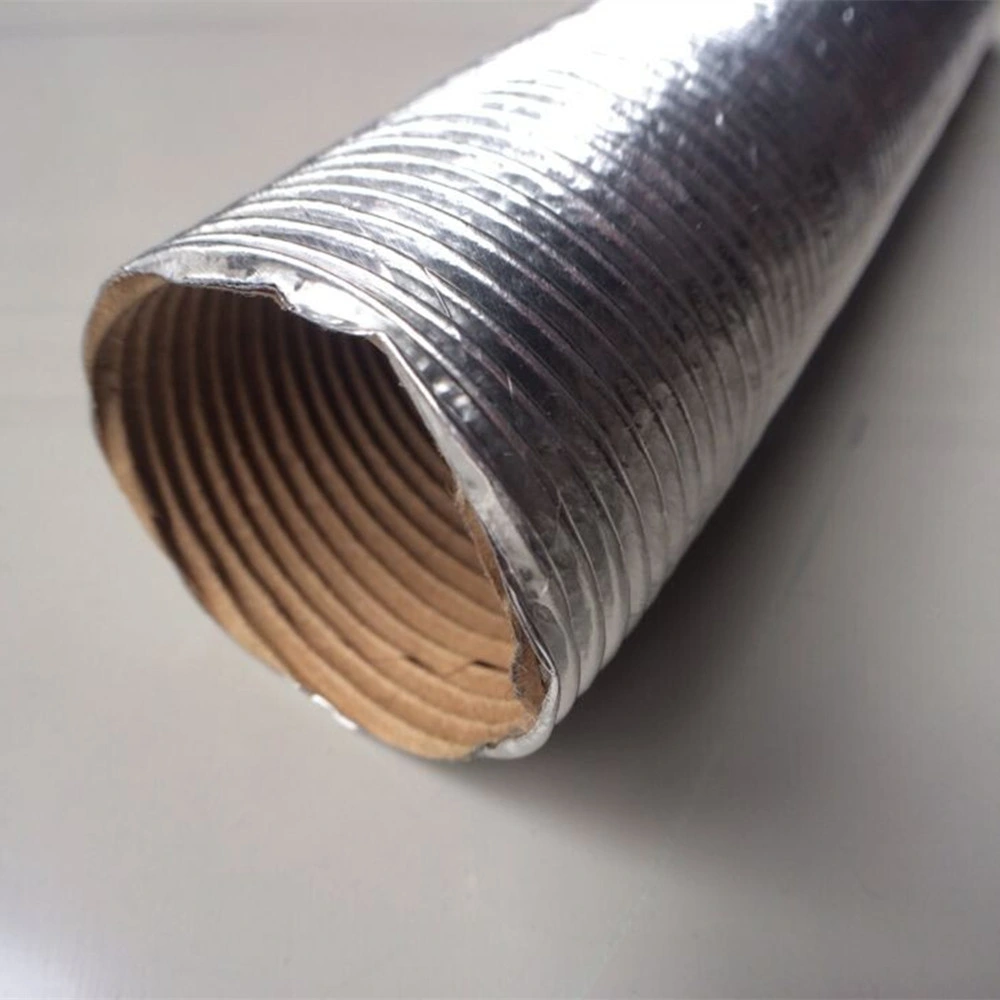 Aluminium Hot Air Ducting Flexible Heat Resistant Car Engine Pipe Aluminum Heat Shield Corrugated Composite Tube