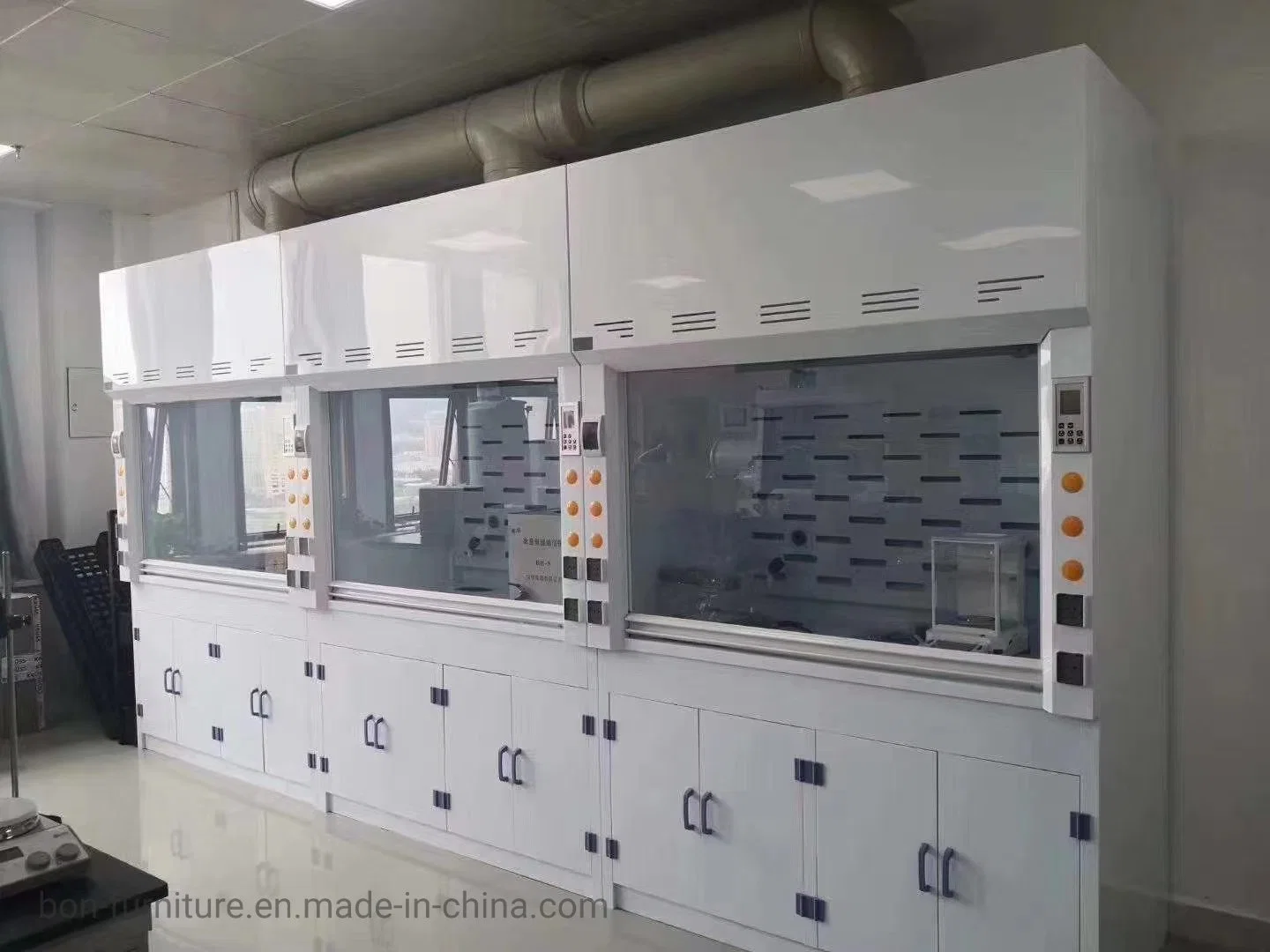 PP Chemical Fume Hood with Cupboard Cabinet