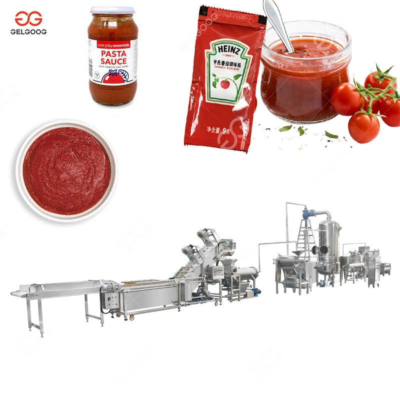 Industrial Tomato Sauce Plant Machinery Tomato Puree Processing Plant Production Sauce Ketchup